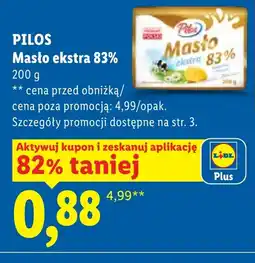 Lidl Masło Pilos oferta