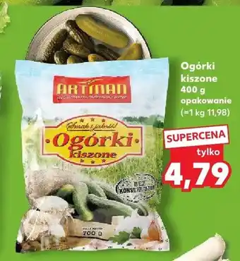 Kaufland Ogórki kiszone Artman oferta