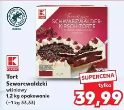 Kaufland Tort Szwarcwaldzki wiśniowy K Classic oferta