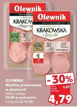 Kaufland Kiełbasa sucha Krakowska z Pieprzu Olewnik w plastrach oferta