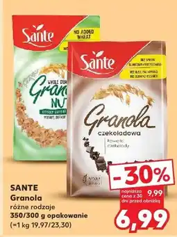 Kaufland Granola czekoladowa Sante oferta