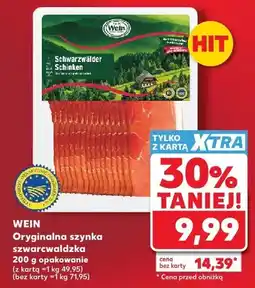 Kaufland Oryginalna szynka szwarcwaldzka Wein oferta
