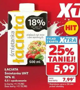 Kaufland Śmietanka UHT 18% Łaciata oferta