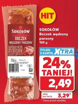 Kaufland Boczek wędzony parzony Sokołów oferta