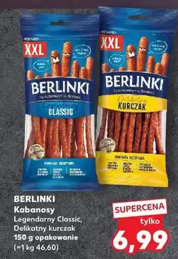 Kaufland Kabanosy Berlinki XXL Legendarny Classic oferta