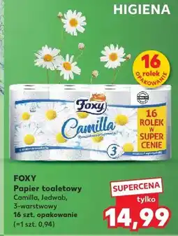 Kaufland Papier toaletowy Foxy Camilla 3-warstwowy oferta