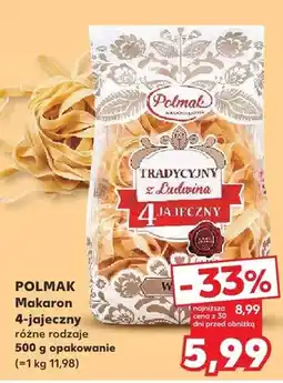 Kaufland Makaron 4-jajeczny tradycyjny Polmak oferta