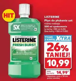 Kaufland Płyn do płukania ust Listerine Fresh Burst oferta