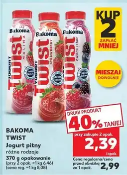 Kaufland Jogurt pitny Twist Bakoma oferta