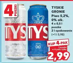 Kaufland Piwo Tyskie Gronie 0% alk oferta