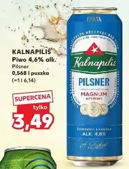 Kaufland Piwo Kalnapilis Pilsner 4,6% alk oferta