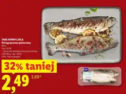 Lidl Pstrąg tęczowy Targ rybny Lidla oferta