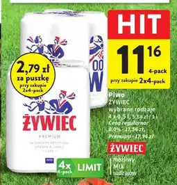 Intermarche Piwo Żywiec Premium wybrane rodzaje oferta