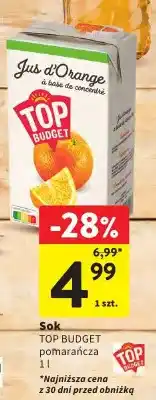 Intermarche Sok pomarańczowy Top Budget oferta