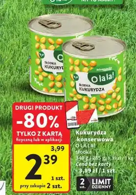 Kukurydza konserwowa słodka O la la!