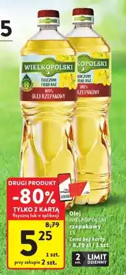 Intermarche Olej rzepakowy Wielkopolski tłoczony tylko raz oferta