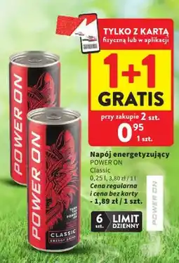 Intermarche Napój energetyzujący Power On Classic oferta