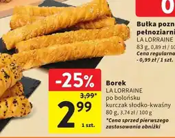 Intermarche Borek po bolońsku kurczak słodko-kwaśny La Lorraine oferta