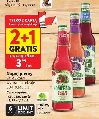 Intermarche Napój piwny Somersby oferta