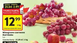 Intermarche Winogrono czerwone Red Globe luz oferta