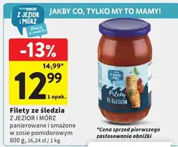 Intermarche Filety ze śledzia Z Jezior i Mórz panierowane i smażone w sosie pomidorowym oferta