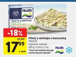 Intermarche Filety z mintaja z marynatą Frosta wybrane rodzaje oferta