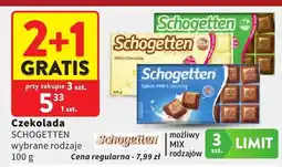 Intermarche Czekolada Schogetten wybrane rodzaje oferta