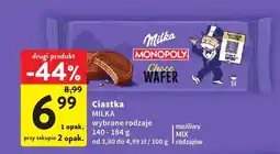 Intermarche Ciastka Milka Choco Wafer wybrane rodzaje oferta