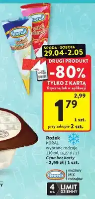 Intermarche Rożek Koral wybrane rodzaje oferta