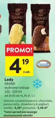 Intermarche Lody Grand caramel popcorn Koral oferta
