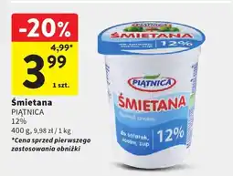 Intermarche Śmietana Piątnica 12% oferta