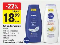 Intermarche Żel pod prysznic Nivea oferta