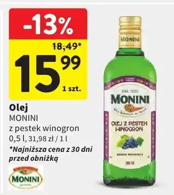 Intermarche Olej z pestek winogron Monini oferta