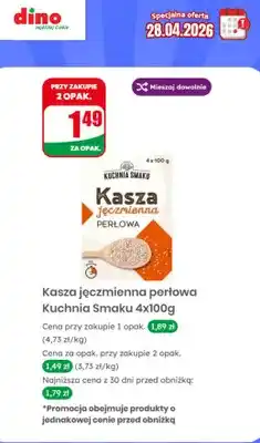 Dino Kasza jęczmienna perłowa Kuchnia Smaku oferta