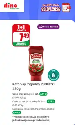 Dino Ketchup łagodny Pudliszki oferta