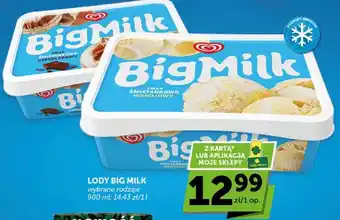 Lody Big Milk śmietankowo czekoladowy