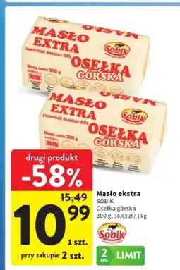 Intermarche Masło ekstra Osełka Górska Sobik oferta