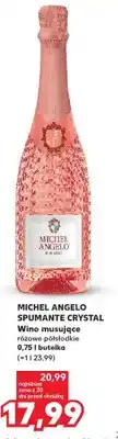 Kaufland Wino musujące Michel Angelo Spumante Crystal różowe półsłodkie oferta