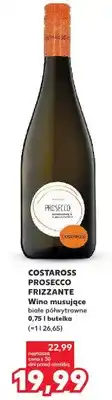 Kaufland Wino musujące białe półwytrawne Costaross Prosecco Frizzante oferta
