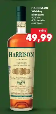 Kaufland Whisky irlandzka Harrisson 40% alk oferta