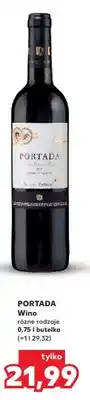 Kaufland Wino Portada czerwone oferta