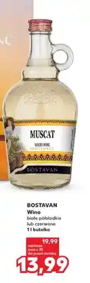 Kaufland Wino białe półsłodkie Bostavan Muscat oferta
