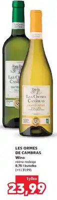 Kaufland Wino Les Ormes de Cambras Chardonnay oferta
