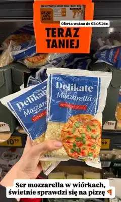 Biedronka Ser mozzarella, wiórki oferta