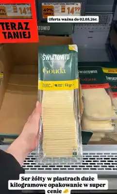 Biedronka Ser żółty Gouda w plastrach oferta