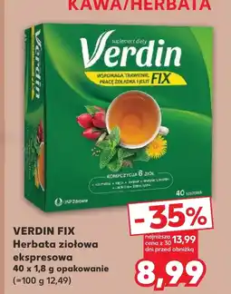 Kaufland Herbata ziołowa Verdin Fix oferta