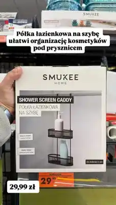 Biedronka Półka łazienkowa na szybę Smukee Home Shower Screen Caddy oferta