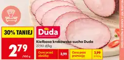 Biedronka Kiełbasa krakowska sucha Duda oferta