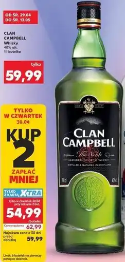 Kaufland CLAN CAMPBELL Whisky 40% alk oferta