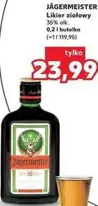 Kaufland JÄGERMEISTER Likier ziołowy 35% alk. 0,2 l butelka oferta